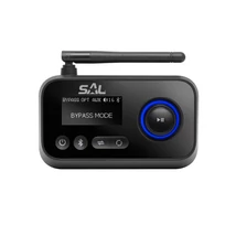 SAL BTRC 1000 sztereó streaming box, ByPass, digitális-analóg átalakító, 2 BT eszköz, USB-C, Toshlink BTRC 1000