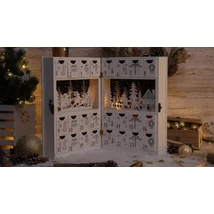 Tracon LED karácsonyi adventi kalendárium elemes meleg fehér CHRACB6WW