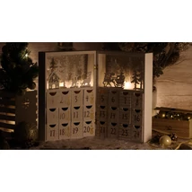 Tracon LED karácsonyi adventi kalendárium elemes meleg fehér CHRACB8WW