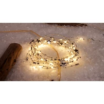 Tracon LED karácsonyi lánc csillag elemes meleg fehér CHRM30WW