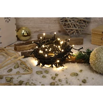 Tracon karácsonyi programozható fényfüzér 2+10m meleg fehér kültéri/beltéri CHRSTOP100WW