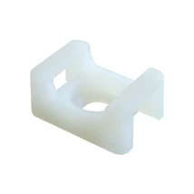 Tracon 2 oldalt fűzhető kábelkötegelő talp natúr csavarozható 23x16 mm CSTALP-2