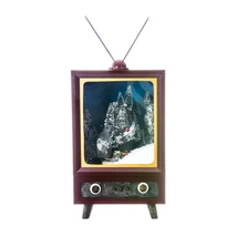 Somogyi tv világító,havazó,zenélő elektromos fa 26x28x42cm DD57380