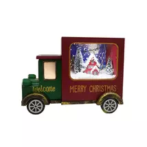 Somogyi karácsonyi kamion világító havazó zenélő elektromos műanyag 30x15,5x22cm DD62337