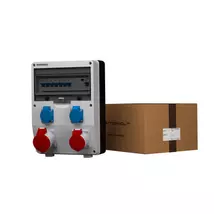 Doktorvolt ECO-S/FI szerelt ipari doboz installációval ,1x(5P32), 1x(5P16A), 2x(2P+F), fi-relé+kismegszakító DV-2633-D