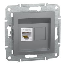 ASFORA 1xRJ45 Cat5e UTP aljzat, acél