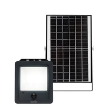 Home FLP1800SOLAR 12W 1800Lm  napelemes LED reflektor, 112 db SMD LED, 6000K mozgásérzékelő, IP65 védettség, szolárpanel, távirányítható FLP1800SOLAR