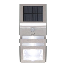 Home FLP30SOLAR napelemes LED lámpa 30 lm PIR mozgásérzékelő 3-5m 2 db hidegfehér SMD LED, energiatakarékos, fém + műanyag, IP44 FLP30SOLAR