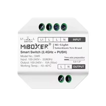 Miboxer SWR Smart Switch 230 Voltos vezetékes + RF kapcsoló relé SWR Smart Switch (2.4GHz + Push) FUTSWR