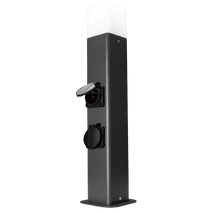 Tracon Kerti állólámpa SCHUKO csatlakozóaljzattal IP54, 0,5m, 2xSCHUKO, 2600W GARN2SE27