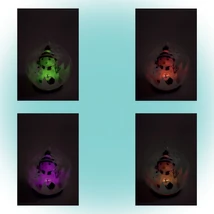 Somogyi LED-es figurás üveggömb piros GLG 13/RD