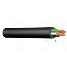 H07RN-F 3x 1,5 fekete (100) 450/750V gumikábel GT