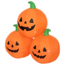 Somogyi felfújható halloween tökrakás (3db tök egyben) 90 cm LED világítással KD 90 T