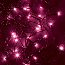 Somogyi LED-es beltéri fényfüzér pink 100 LED KII 100/P