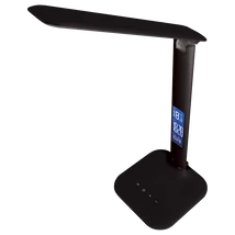 Tracon LED asztali lámpa, szab. fényerő és színhőmérséklet, LCD kijelző 4W, 2700-6000K LALD4WB