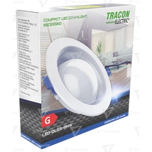 Tracon Kompakt beépíthető 9W 770lm 4000K természetes fehér LED mélysugárzó LED panel LED-DLGS-9NW