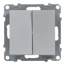 Legrand Suno 105 csillárkapcsoló 10AX, keret nélkül aluminium 721305