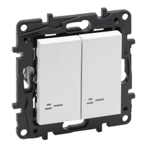 Legrand Niloé Step 105 csillárkapcsoló jelzőfénnyel fehér 10AX 863115