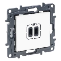 Legrand Niloé Step 2xUSB-C töltőaljzat 5V 3A 15W fehér 863139