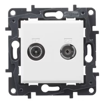 Legrand Niloé Step TV-R-SAT végzáró csatlakozóaljzat 10 dB fehér 863179