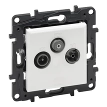 Legrand Niloé Step TV-R-SAT végzáró csatlakozóaljzat 10 dB fehér 863179