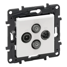 Legrand Niloé Step TV-R-SAT-SAT csillagpontos aljzat 1,5 dB fehér 863182