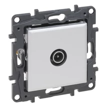 Legrand Niloé Step TV csillagpontos csatlakozóaljzat végzáró 1,5 dB alumínium 863374