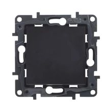 Legrand Niloé Step 101N egypólusú nyomó 6A fekete 863509