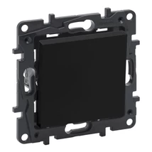 Legrand Niloé Step 101N egypólusú nyomó 6A fekete 863509