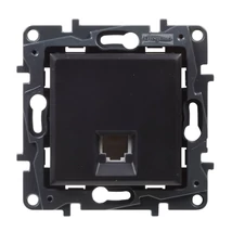 Legrand Niloé Step 1xRJ11 csatlakozóaljzat fekete 863555
