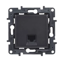 Legrand Niloé Step RJ45 Cat.6 UTP csatlakozóaljzat fekete 863563