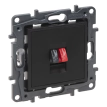 Legrand Niloé Step hangszóró csatlakozóaljzat fekete 863585