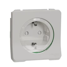 Schneider Electric MUREVA Styl 2p+f csatlakozóaljzat biztonsági zsaluval csapófedéllel rugós polárfehér MUR39134
