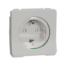 Schneider Electric MUREVA Styl 2p+f csatlakozóaljzat biztonsági zsaluval csapófedéllel csavaros polárfehér MUR39135