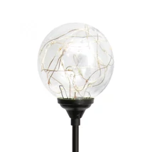 Home MX 623 napelemes kerti lámpa, 20 microLED, üveg, időjárásálló, automatikus, színes MX 623