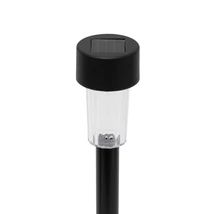 Home MX842 napelemes kerti lámpa, 1 db melegfehér LED, akkumulátor, fekete műanyag, 24db-os szett MX842