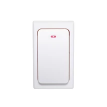 Home NVKP 01 elem nélküli távkapcsoló, csengők és hálózati kapcsolók bővítéséhez, 120 m hatótáv, víznek fokozottan ellenálló, kinetikus energia NVKP 01