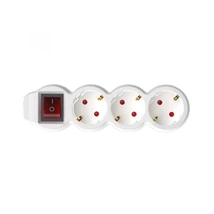 Home NV 3K-3/WH/1,5 hálózati elosztó, 3 m, H05VV-F 3G1,5 mm2 kábel, kétpólusú kapcsoló, IP20 kivitel, 3 védőérintkezős aljzat, max. 3500W, fehér NV 3K-3/WH/1,5