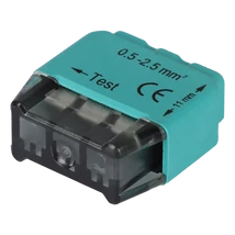 Tracon 3-as vezeték összekötő 3x0,5-2,5mm2 zöld RVU2,5-3