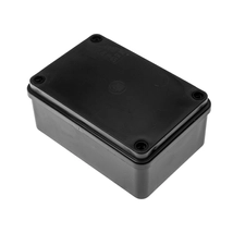 Pawbol falon kívüli kötődoboz 120x80x50 mm műanyag fekete UV-álló IP65 S-BOX 216C