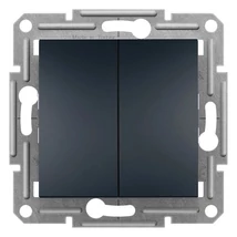 Schneider Electric Asfora kettős nyomó (rugós) antracit EPH1100171