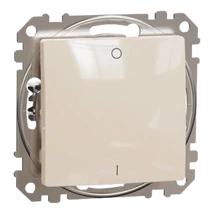 Schneider Sedna Design 102 kétpólusú kapcsoló keret nélkül bézs SDD112102