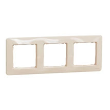 Schneider Sedna Design univerzális 3-as (hármas) keret bézs SDD312803