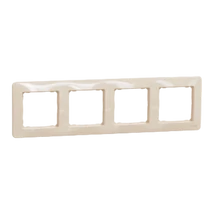Schneider Sedna Design univerzális 4-es (négyes) keret bézs SDD312804