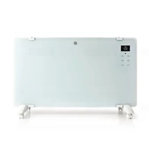Stilo Smart WiFi üvegpanel fűtőtest 750W/1500W távirányítóval, fehér, falra szerelhető vagy szabadon álló kivitel, Stilo STI1804