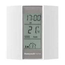 Honeywell Home T136C110AEU digitális szobatermosztát T136, 5 - 28 °C, adaptív, szivattyúvédelem funkció, programozható időpontok, telefonos vezérlés, automatizált rendszerek T136C110AEU