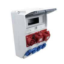 Tracon ipari elosztó csatlakozó doboz, védelem nélkül 2×16A 1×32A 400V TDB03-12M