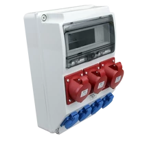 Tracon ipari elosztó csatlakozó doboz, védelem nélkül 2×16A 1×32A 400V TDB03-12M