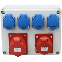 Tracon ipari csatlakozó doboz 1×16A +1×32/400V 4×16A/250V TDB08-0M