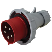 Tracon lengő ipari csatlakozó dugvilla fázisfordítós 32A 400V 3P+N+E TICS-0252PF